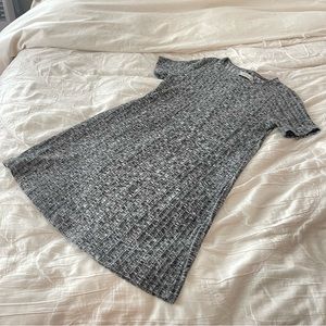 Abercrombie & Fitch T-Shirt Dress Heather Grey Salt and Pepper